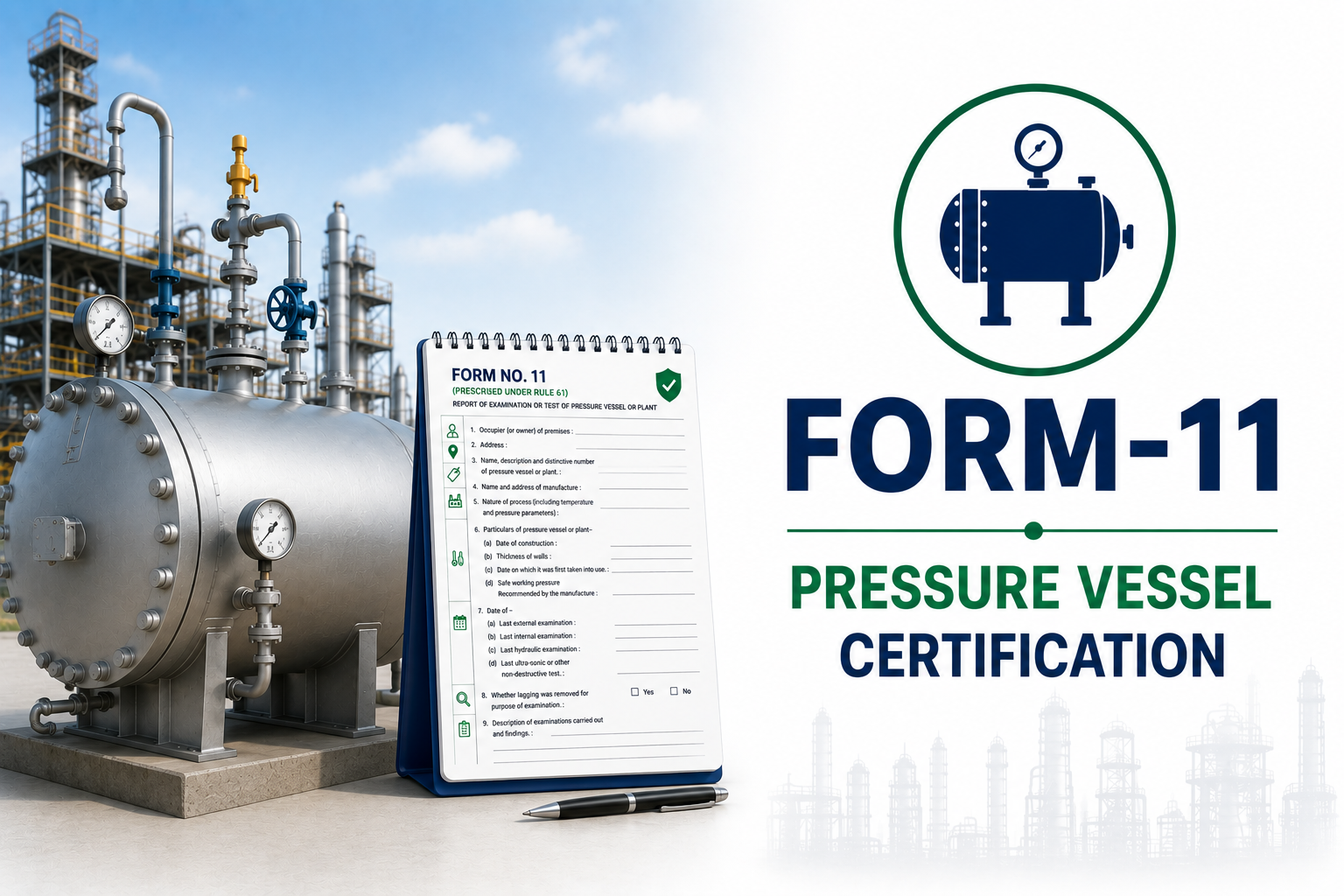 Form 11 Pressure Vessel Certification